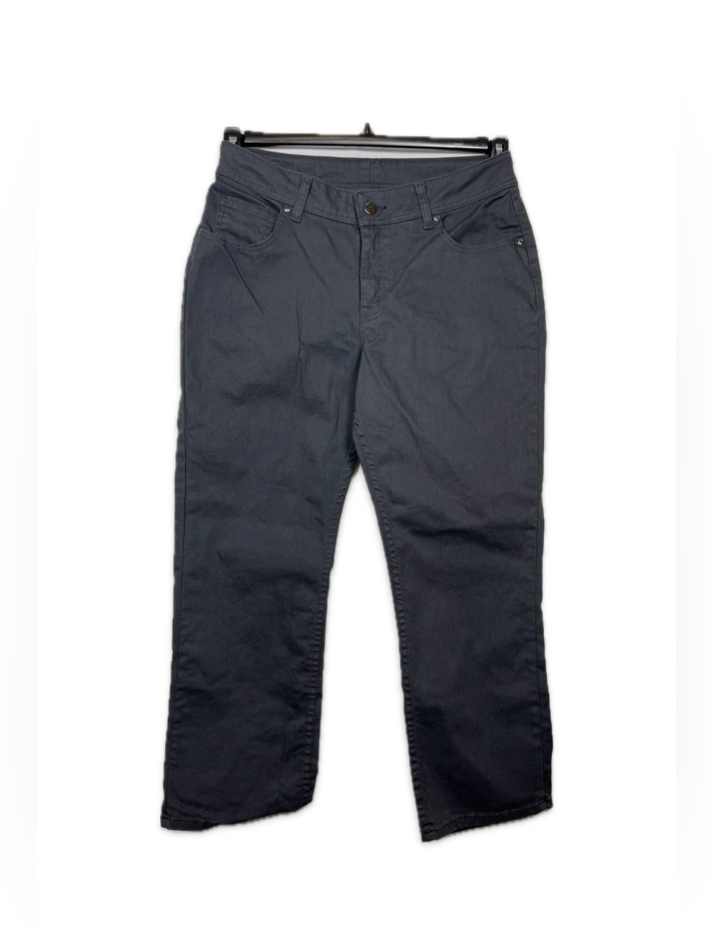 Riders by Lee Jeans 12P Charcoal Gray Straight Leg Petite Denim Casual